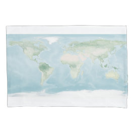 Funda De Cojín Mapa del Explorador de la superficie terrestre