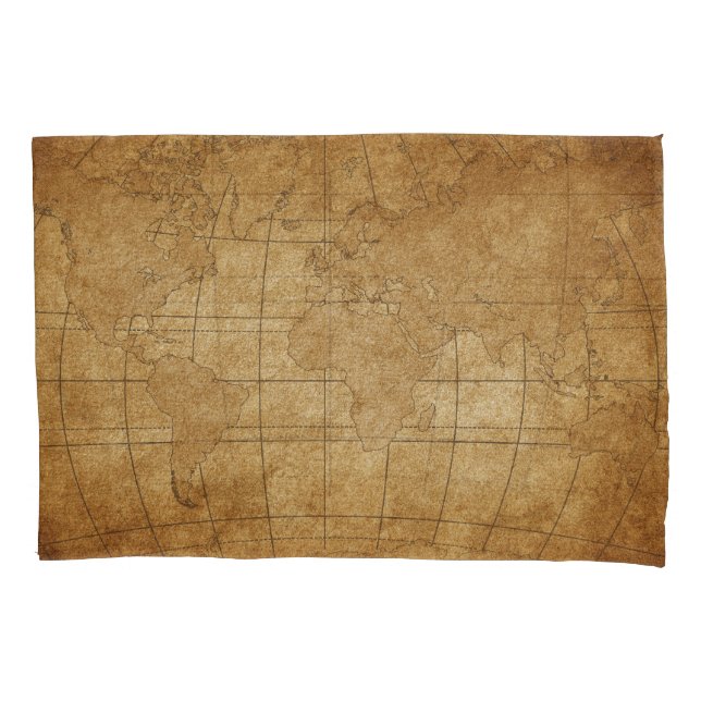 Funda De Cojín Mapa Mundial: Guía de Exploración Global (Anverso)