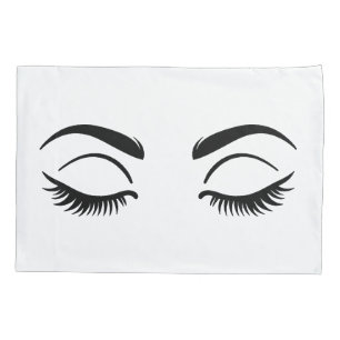 Funda De Cojín Maquillaje Pestañas & Cejas Mi Sueño de Belleza