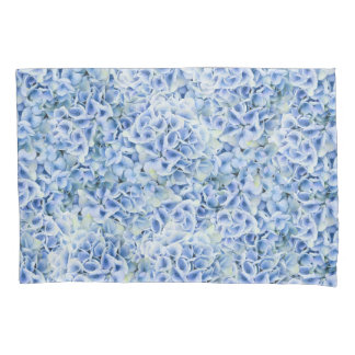 Funda De Cojín Maravillosas hortensias azules - patrón floral