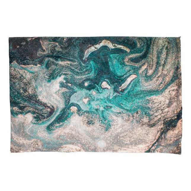Funda De Cojín Marble artesanal: Textura tradicional de lujo. (Anverso)
