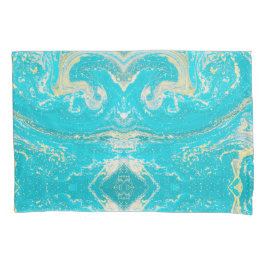 Funda De Cojín Marble azul