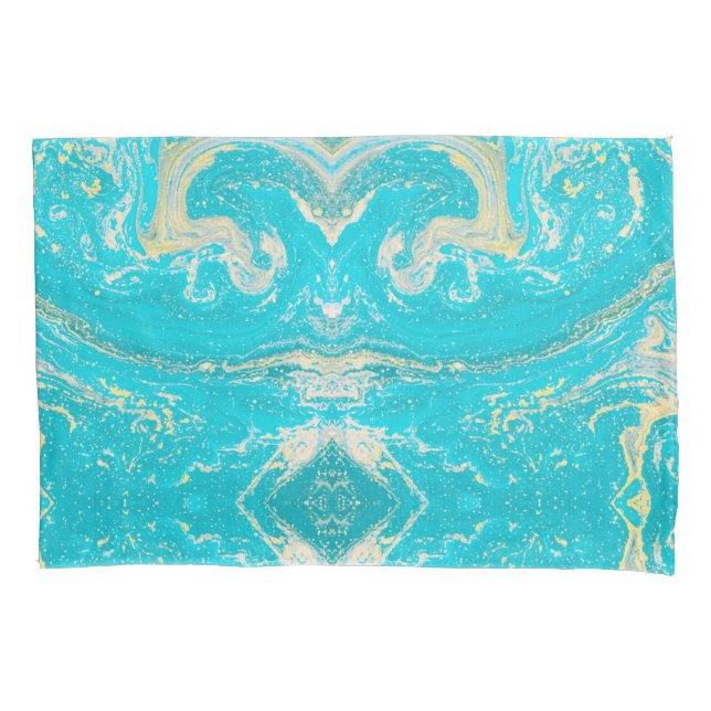 Funda De Cojín Marble azul (Anverso)