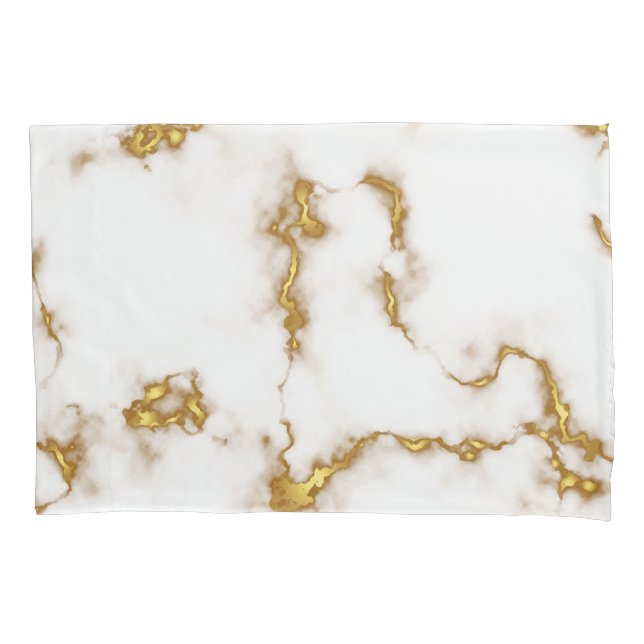 Funda De Cojín Marble Beautiful Gold Elegant (Anverso)