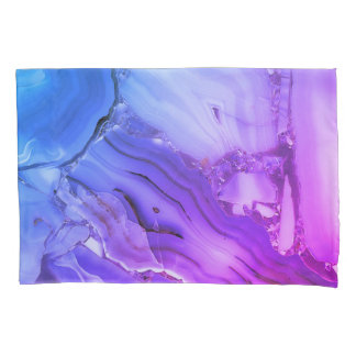 Funda De Cojín Marble púrpura exótico