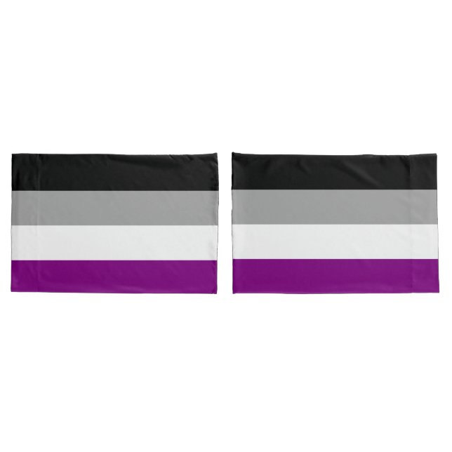 Funda De Cojín Marca de orgullo asexual (Reverso-Set)