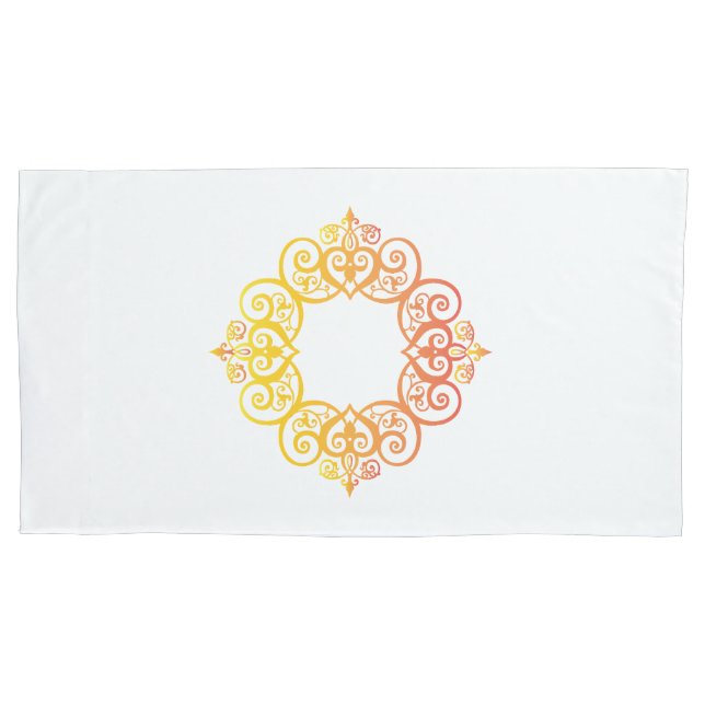 Funda De Cojín Marco Ornamental Antiguo Borde Decorativo Elegante (Anverso)