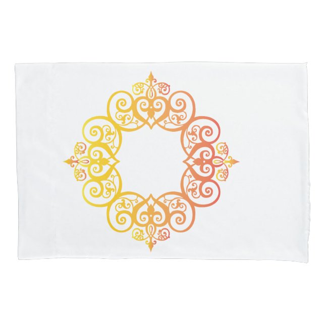 Funda De Cojín Marco Ornamental Antiguo Borde Decorativo Elegante (Anverso)