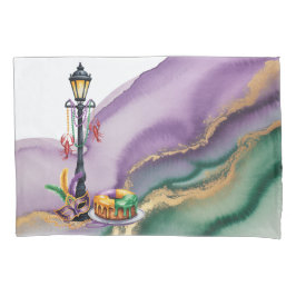 Funda De Cojín Mardi Gras New Orleans Illustration