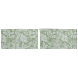 Funda De Cojín Margarita Floral aterciopelada verde lima