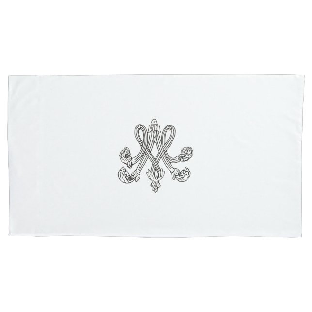 Funda De Cojín Marie Antoinette – Monogramm – Royal Monogram (Anverso)