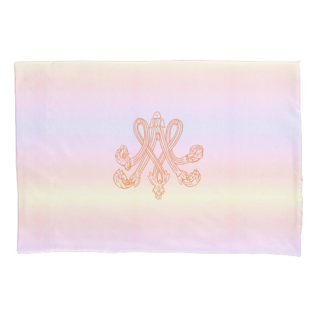 Funda De Cojín Marie Antoinette – Monogramm Royal Monogram Pastel (Anverso)