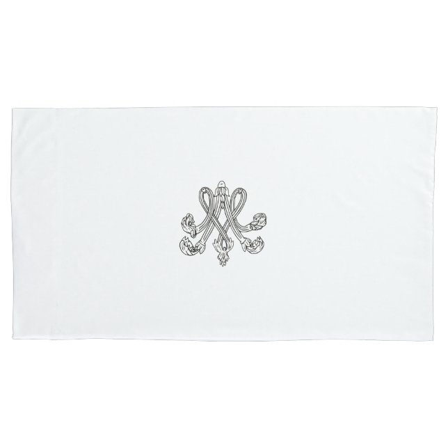 Funda De Cojín Marie Antoinette - Monogramo - Monograma real (Anverso)