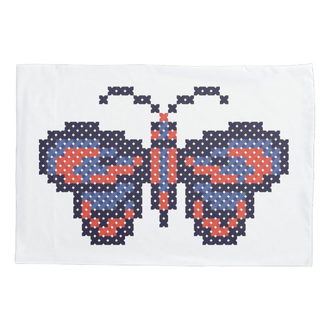 Funda De Cojín Mariposa CRUZADA (Reverso)