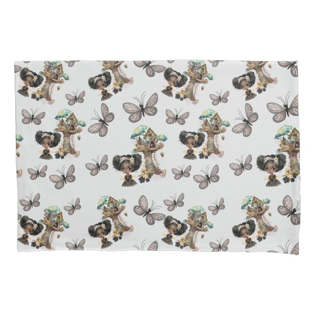 Funda De Cojín Mariposa Cute Fairy Magic Woodland (Anverso)