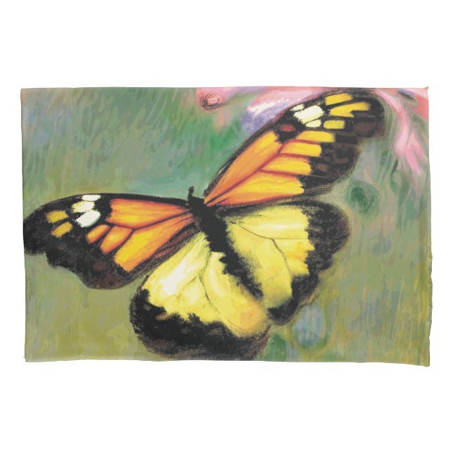 Funda De Cojín Mariposa de verano de primavera - Pillowcase (Anverso)