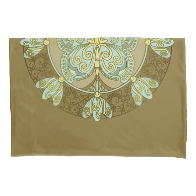 Funda De Cojín Mariposa Mandala - Pillowcase (Anverso)