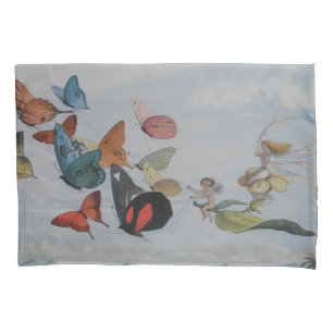 Funda De Cojín Mariposa y Reina Hada Mariposas Hadas