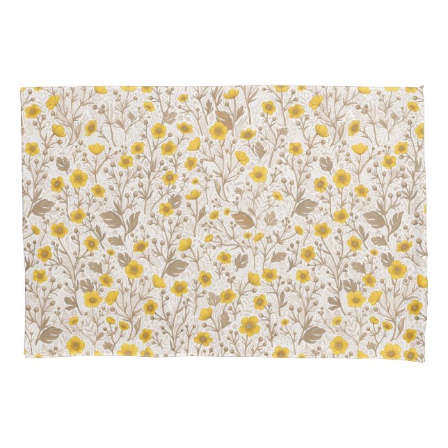 Funda De Cojín Mariposas, amarillas y marrones (Anverso-izquierdo)