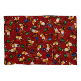 Funda De Cojín Mariposas blancas naranjas, Esmeralda, zafiro en r