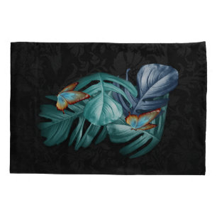 Funda De Cojín Mariposas de paraídas/salpicaduras de turquesa tro