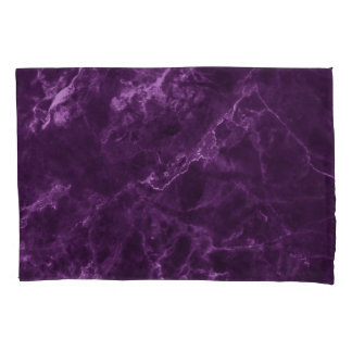 Funda De Cojín Mármol morado oscuro: textura lujosa.