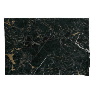 Funda De Cojín Mármol negro elegante: fondo texturado