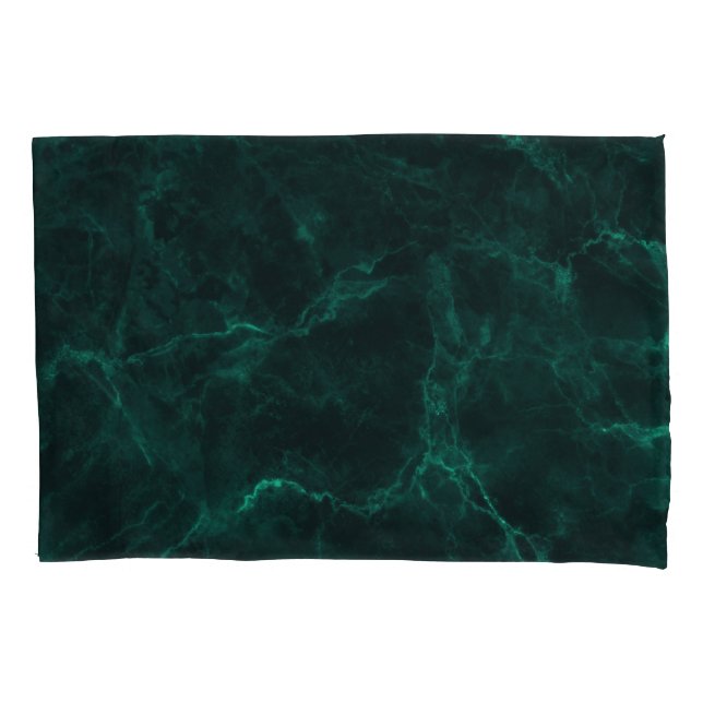 Funda De Cojín Mármol verde oscuro, textura perfecta. (Anverso)