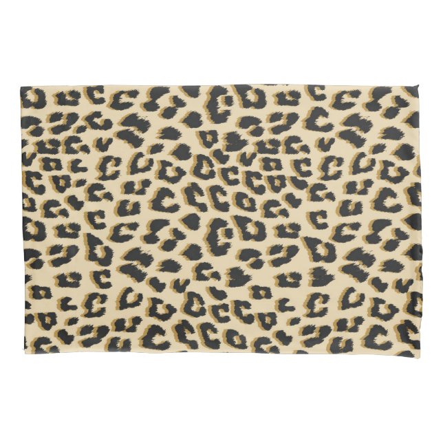 Funda De Cojín Marrón de leopardo (Anverso)