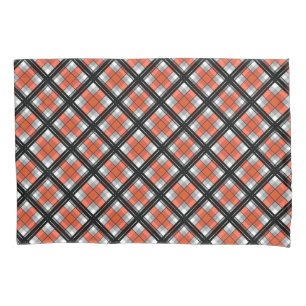 Funda De Cojín Masa negra y naranja