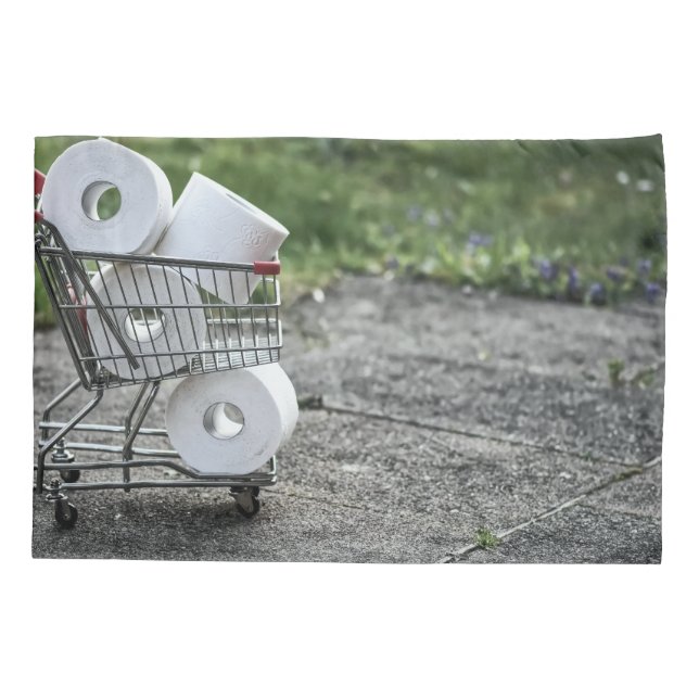 Funda De Cojín Máscara protectora de virus de Corona (Reverso)