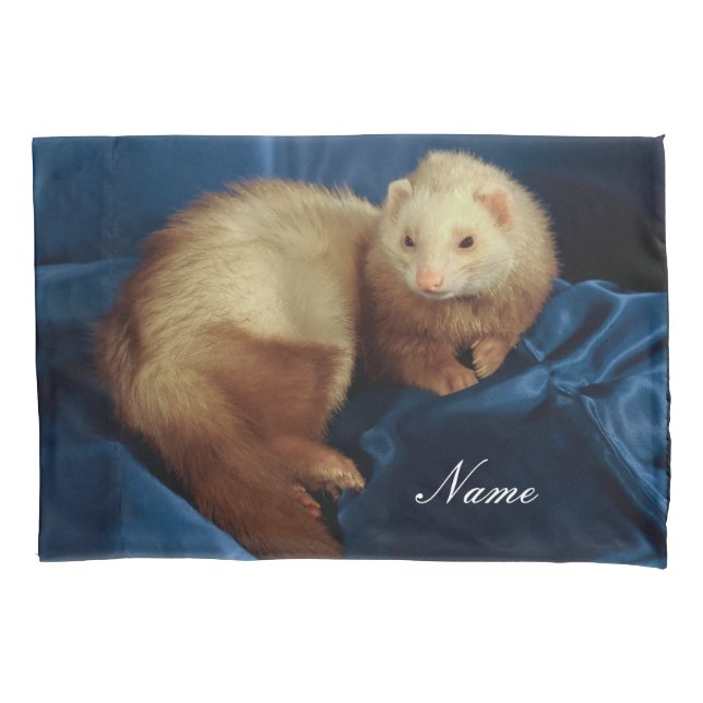 Funda De Cojín Mascota Ferret personalizado (Anverso)
