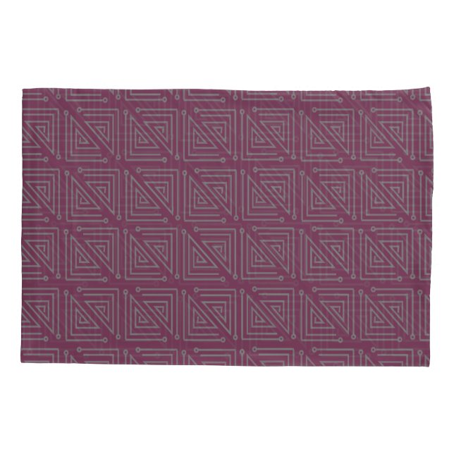 Funda De Cojín Mazas gris Art Deco (Reverso)