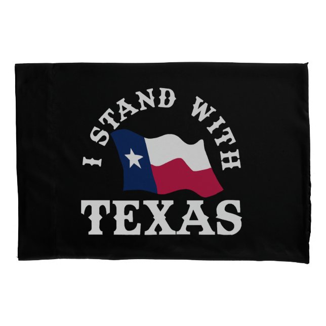Funda De Cojín Me mantengo con Texas (Anverso)