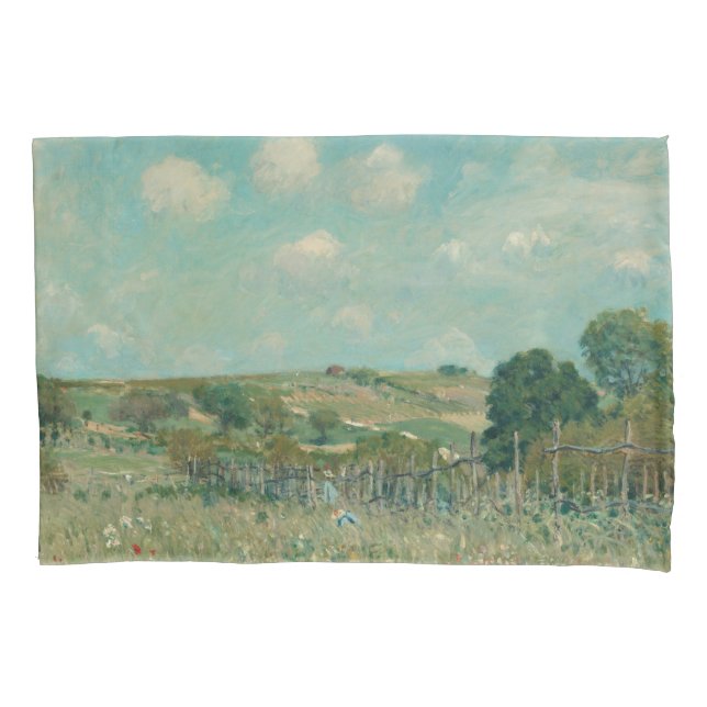 Funda De Cojín Meadow | Alfred Sisley | Galería Nacional de Arte (Anverso)