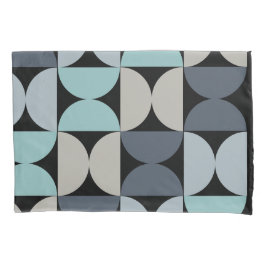 Funda De Cojín Medio siglo Verde azul y gris moderno