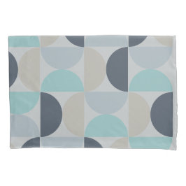 Funda De Cojín Medio siglo Verde azul y gris moderno