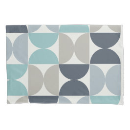 Funda De Cojín Medio siglo Verde azul y gris moderno