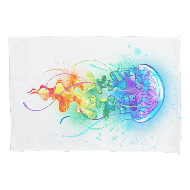 Funda De Cojín Medusa arcoíris (Anverso)