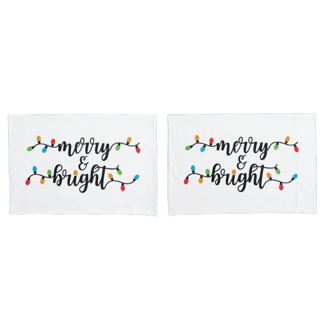 Funda De Cojín Merry & Bright Pillowcase Set (Anverso - Set)