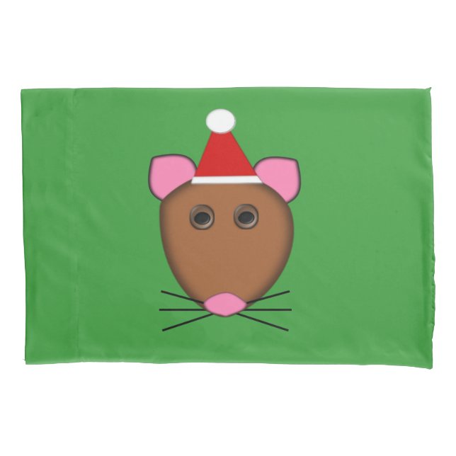 Funda De Cojín Merry Christmas Mouse Pillowcase (Anverso)