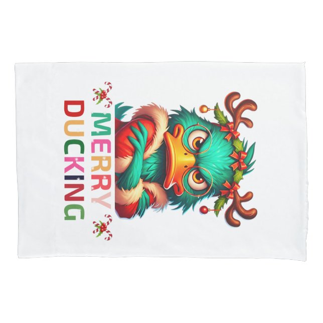 FUNDA DE COJÍN MERRY DUCKING (Anverso)