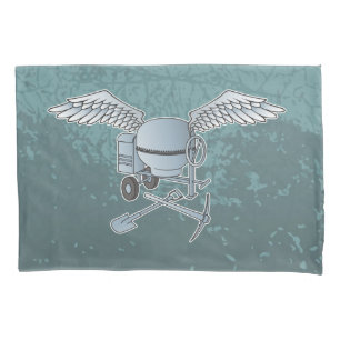 Funda De Cojín Mezcla de hormigón azul-gris