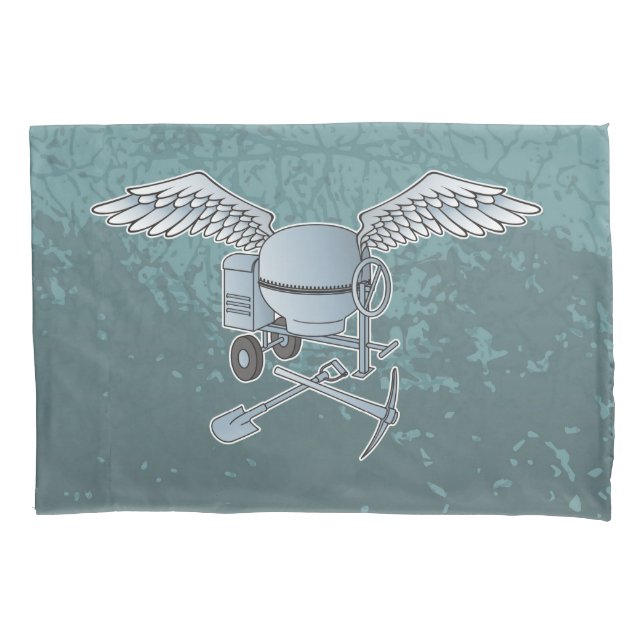 Funda De Cojín Mezcla de hormigón azul-gris (Anverso)