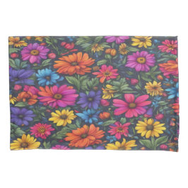 Funda De Cojín Mezcla Floral Colorida - Capuchón