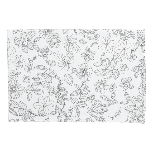 Funda De Cojín Mi diseño de flores 3 (Anverso)