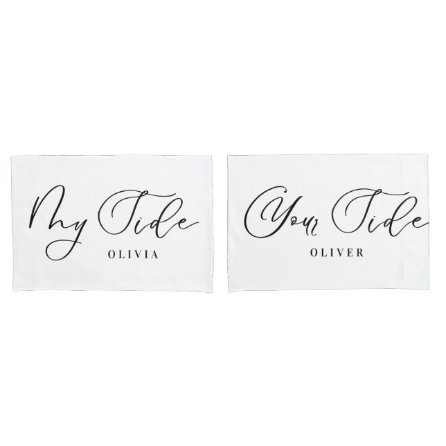 Funda De Cojín Mi lado tu lado elegante píldora de escritura pers (Anverso - Set)