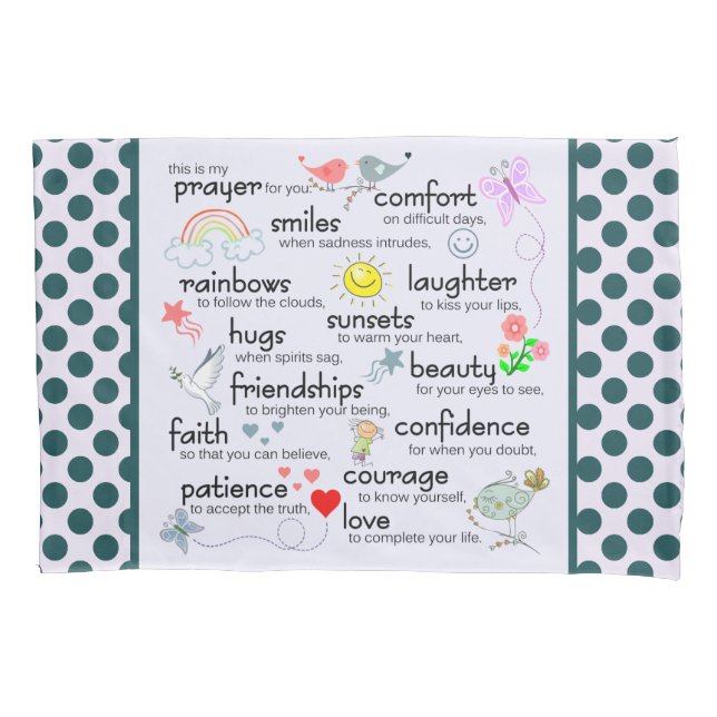 Funda De Cojín Mi rezo para usted (Anverso)