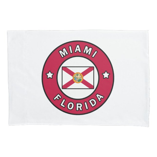 Funda De Cojín Miami Florida (Anverso)
