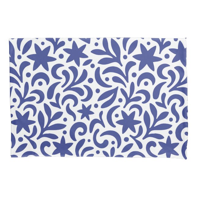 Funda De Cojín Mid Century Modern Biophilic Pattern (Anverso-izquierdo)